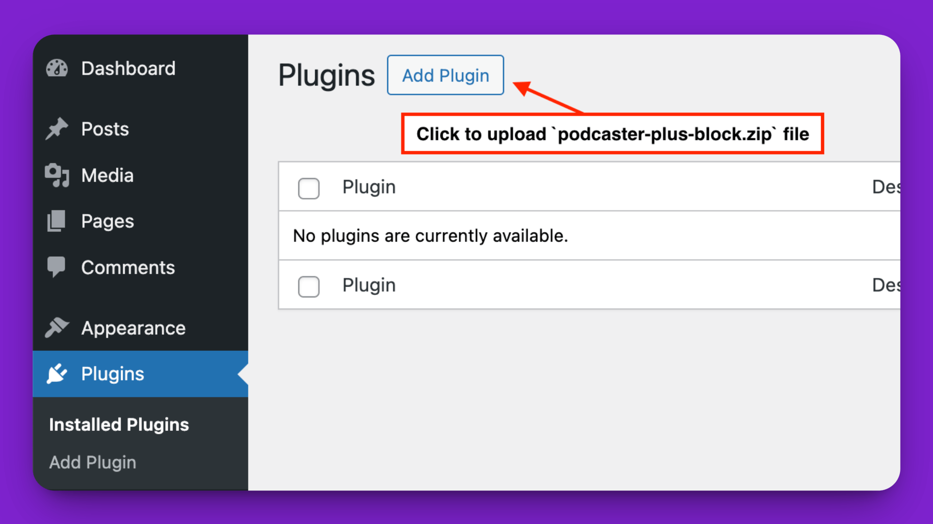 pp add new plugin WordPress add new plugin screen