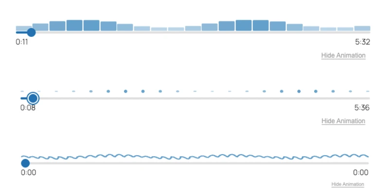 Progress Bar visualization options Progress Bar visualization options