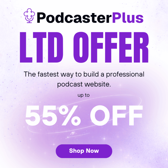 PodcasterPlus Blocks LTD offer, up to 55% off